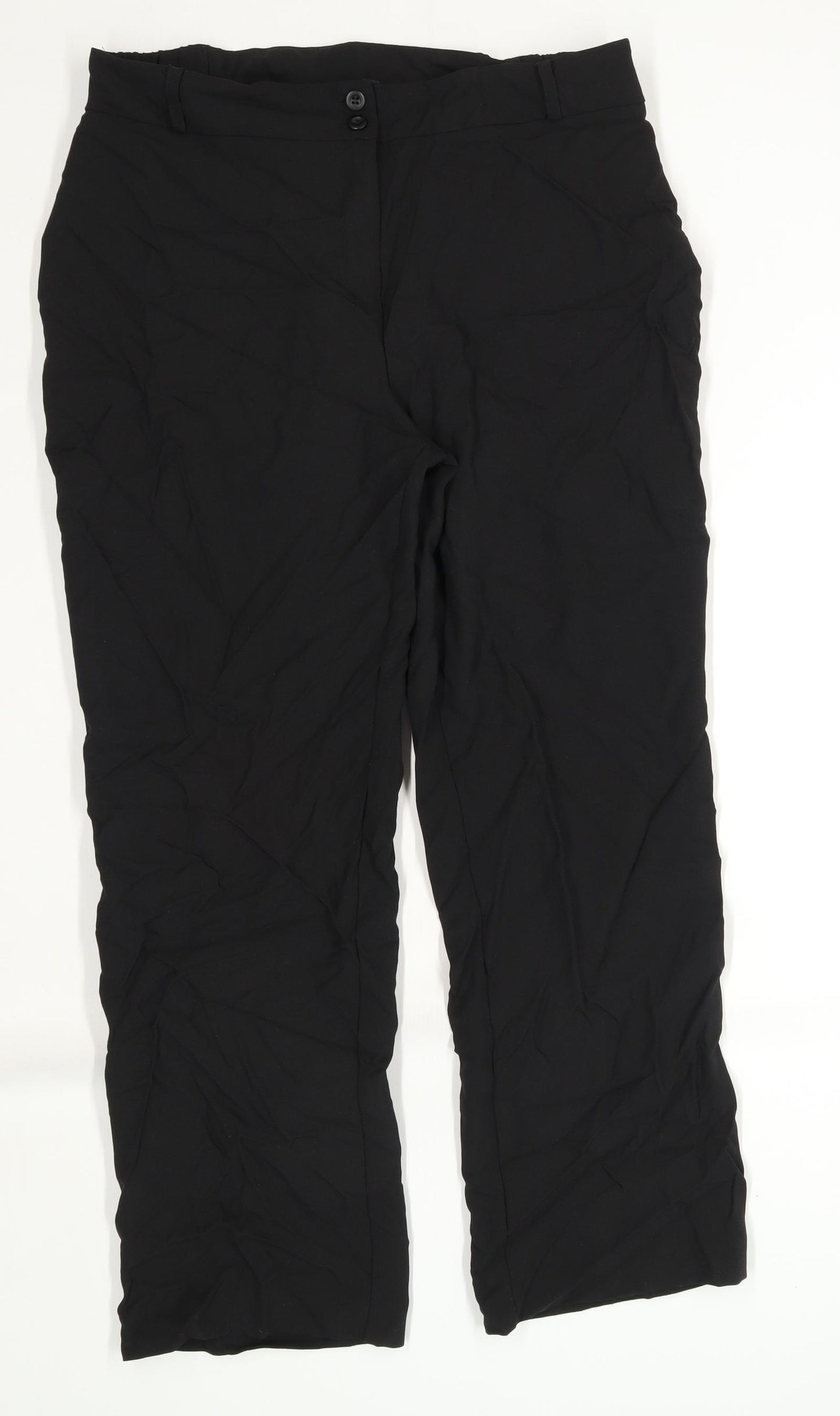 Capsule Womens Black   Trousers  Size 16 L27 in