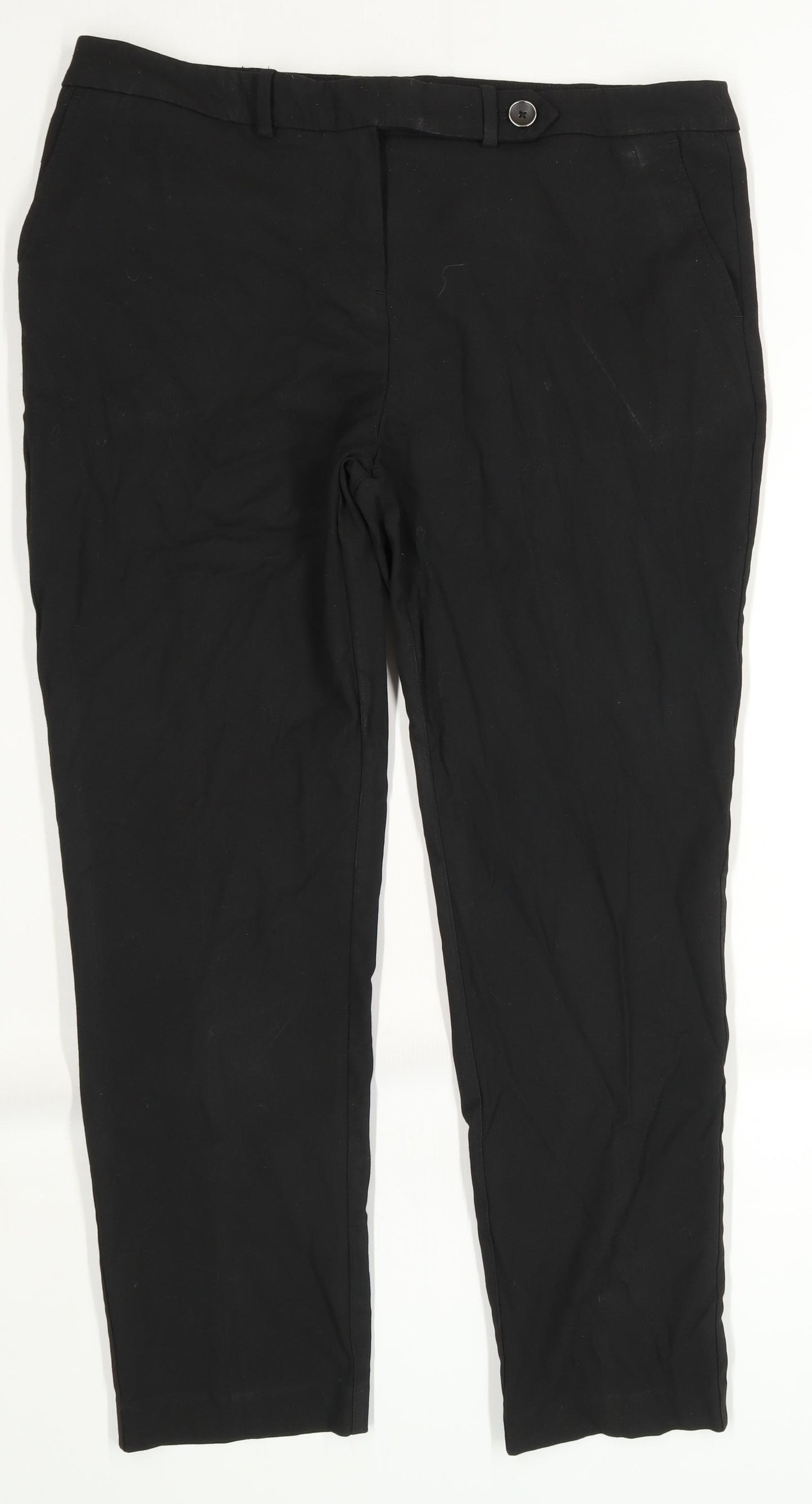 NEXT Womens Black   Trousers  Size 16 L28 in