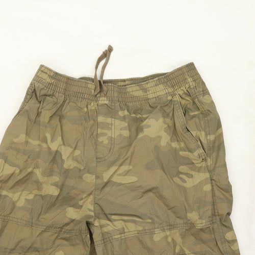 Marks and Spencer Boys Green Camouflage  Cargo Shorts Size 13-14 Years