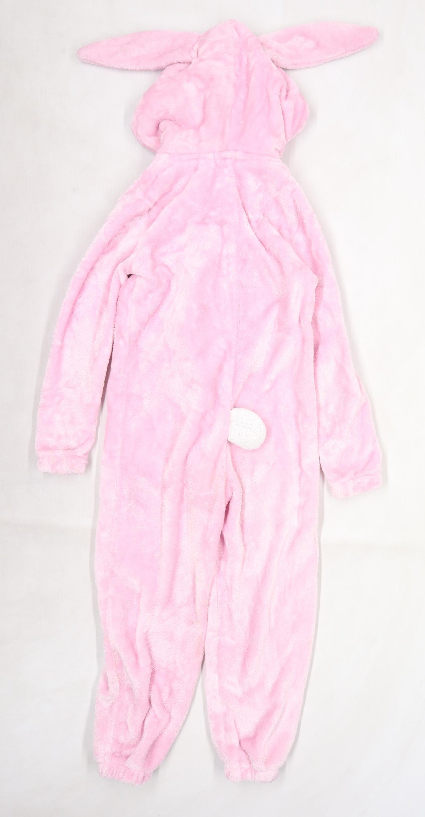 Ginger Girls Pink  Fleece Top One Piece Size 7-8 Years  - Bunny Rabbit Ears Hood