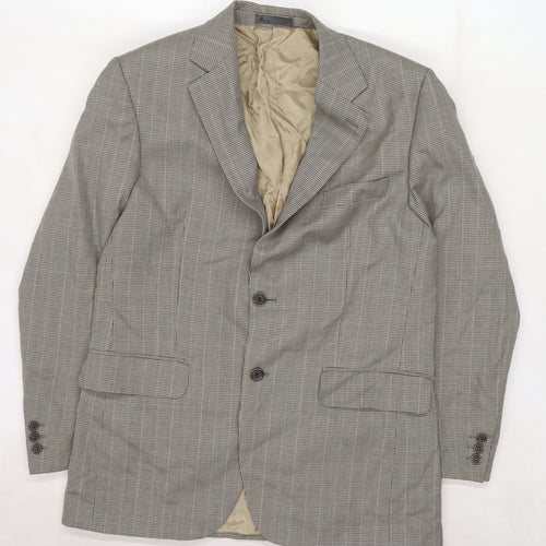 BHS Mens Brown Houndstooth  Jacket Suit Jacket Size M