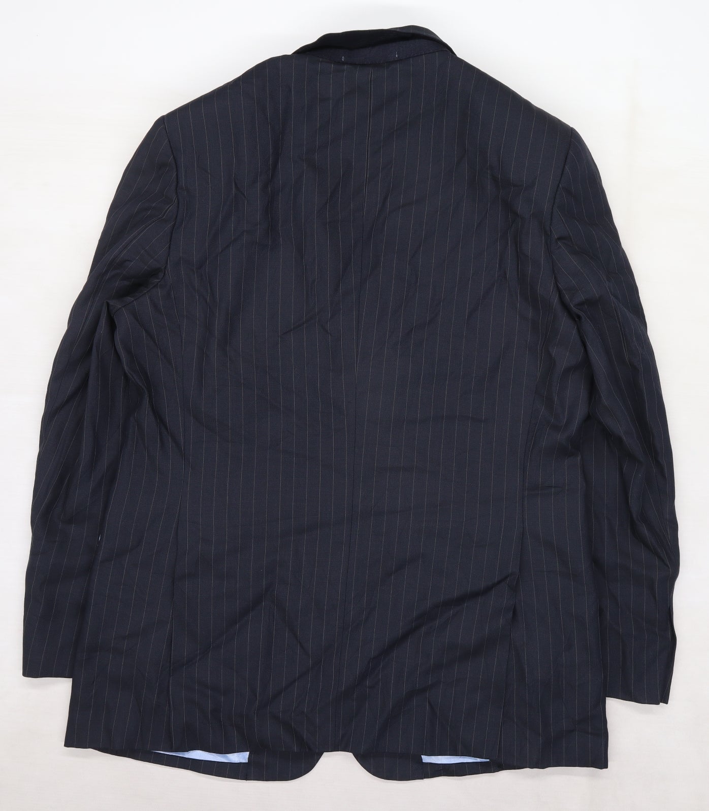 Charles Tyrwhitt Mens Blue Striped  Jacket Suit Jacket