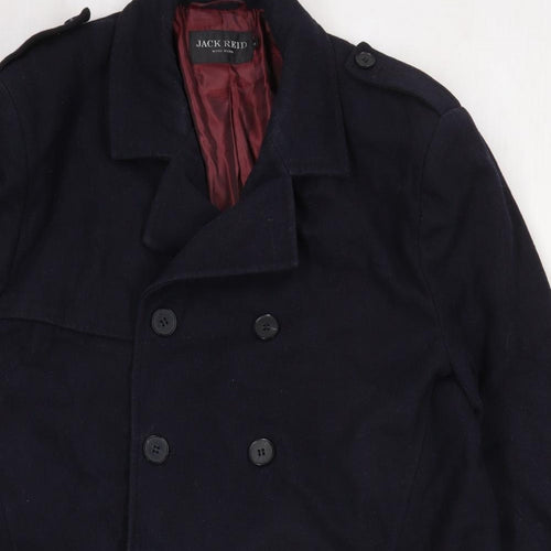 Jack Reid Mens Blue   Pea Coat Coat Size XL
