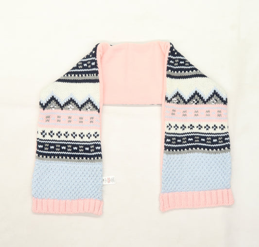 TU Girls Blue  Knit Scarf Scarves & Wraps One Size  - 7-10 Years
