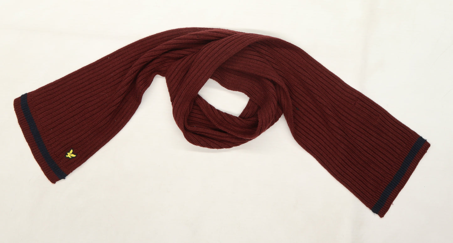 Lyle & Scott Boys Red  Knit Scarf  One Size