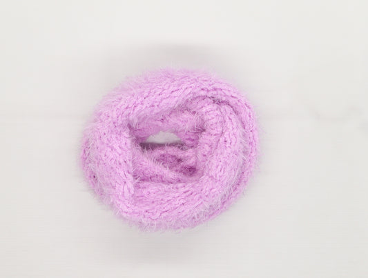 Preworn Girls Purple  Knit Infinity Scarf Scarves & Wraps One Size  - Fluffy Snood