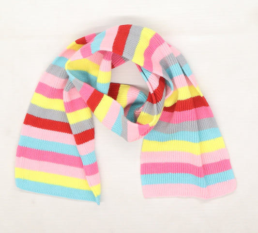 H&M Girls Pink Striped Knit Scarf Scarves & Wraps One Size  - Multicoloured