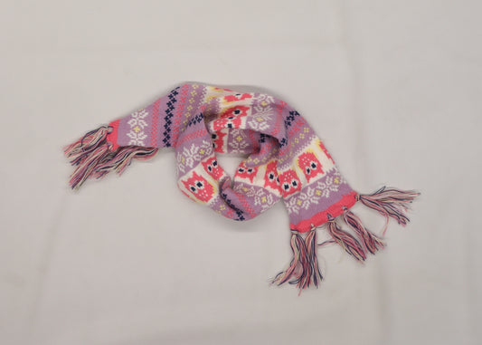 Lily & Dan Girls Purple Geometric Knit Rectangle Scarf Scarves & Wraps One Size