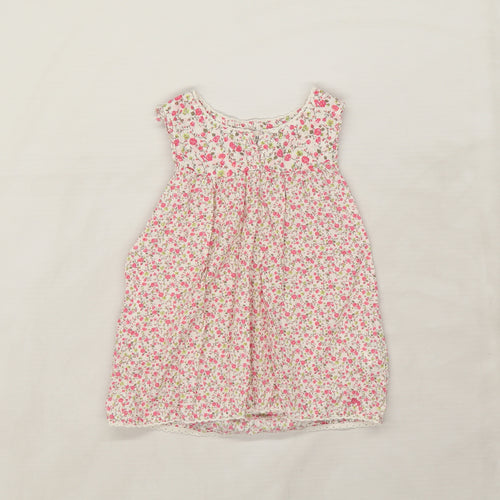 H&M Girls White Floral  A-Line  Size 5 Years