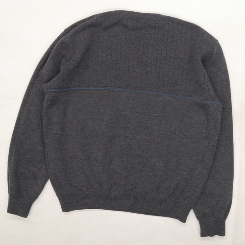 Marks and Spencer Mens Grey  Knit Pullover Jumper Size L