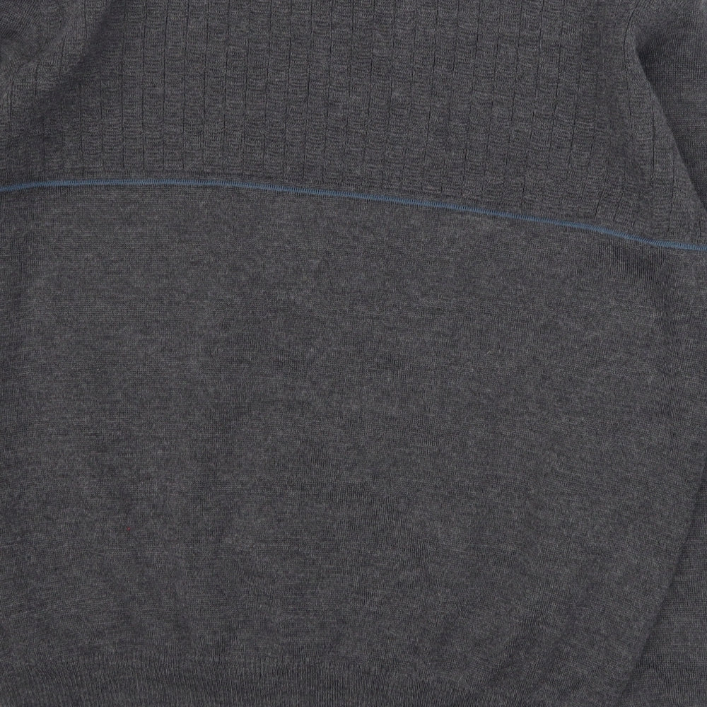 Marks and Spencer Mens Grey  Knit Pullover Jumper Size L