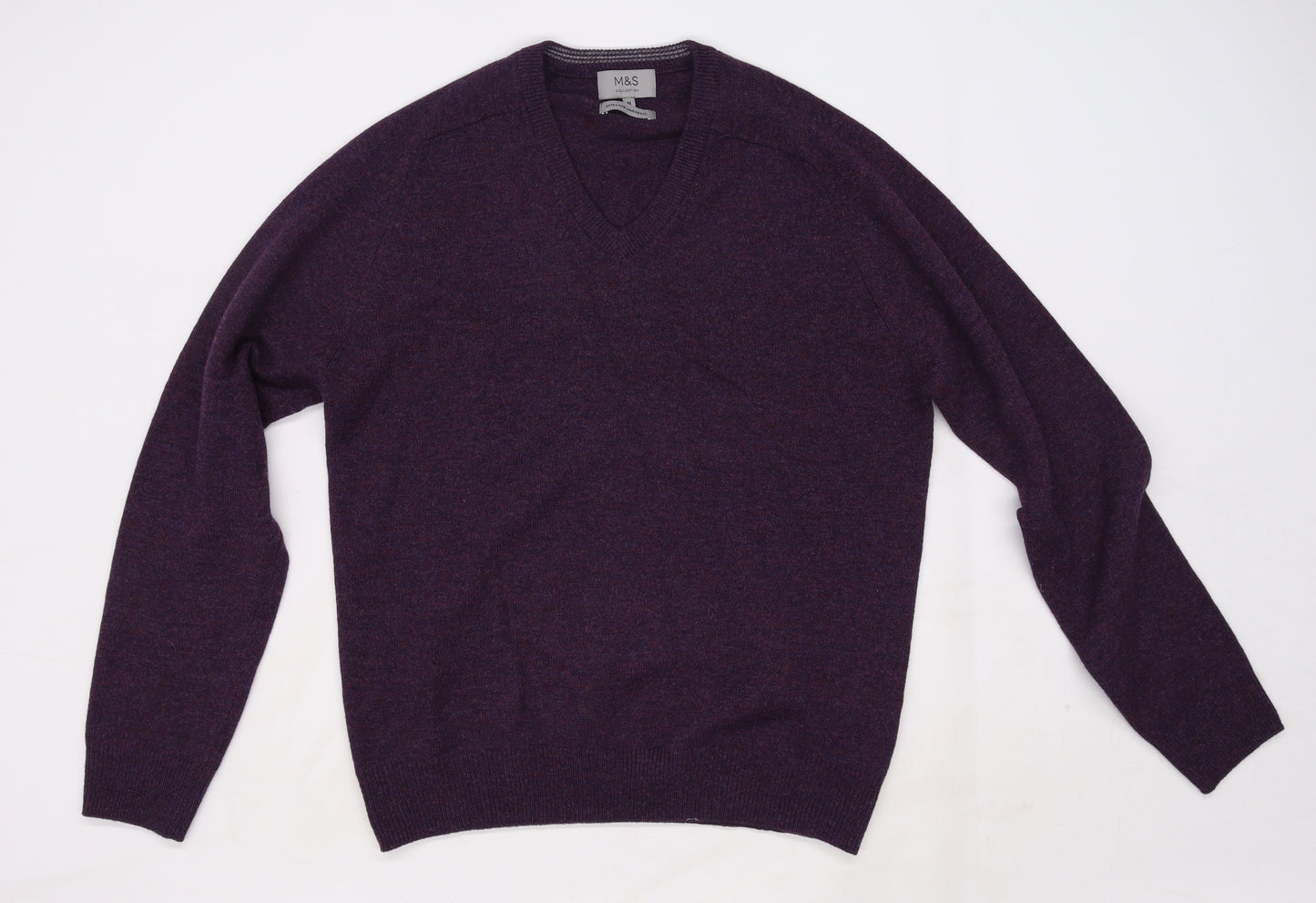 Marks and Spencer Mens Purple   Cardigan Jumper Size M