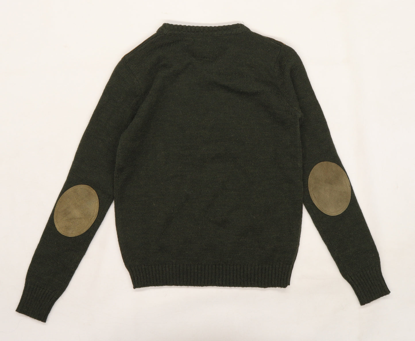 Rydale Boys Green  Knit Pullover Jumper Size 7-8 Years