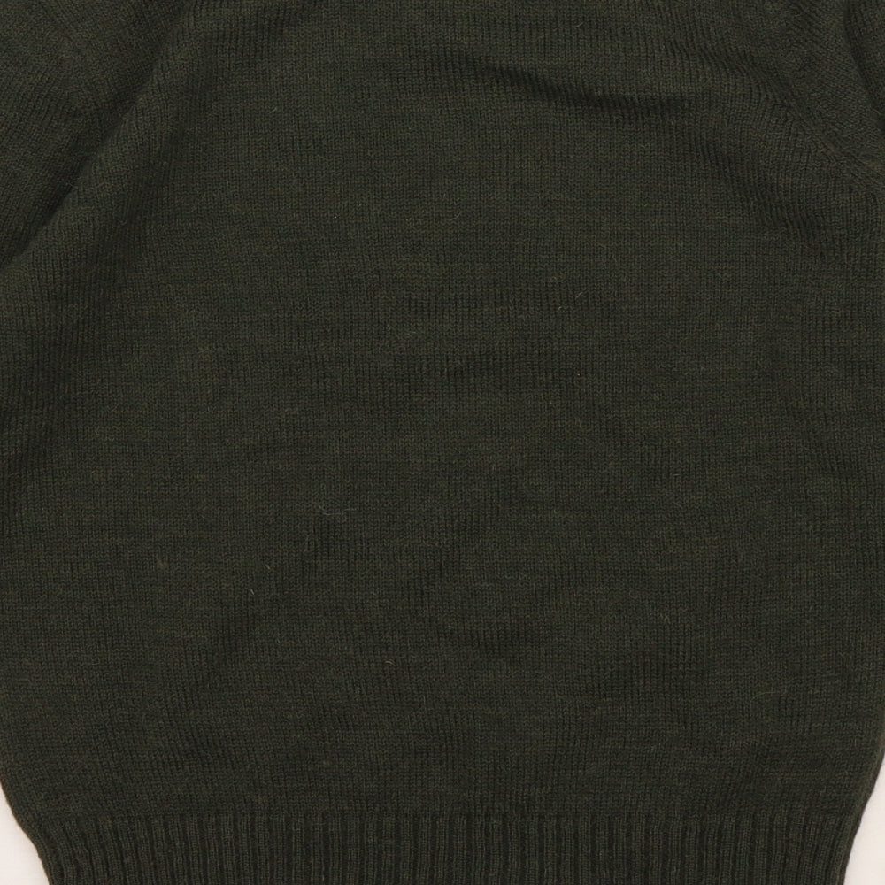 Rydale Boys Green  Knit Pullover Jumper Size 7-8 Years