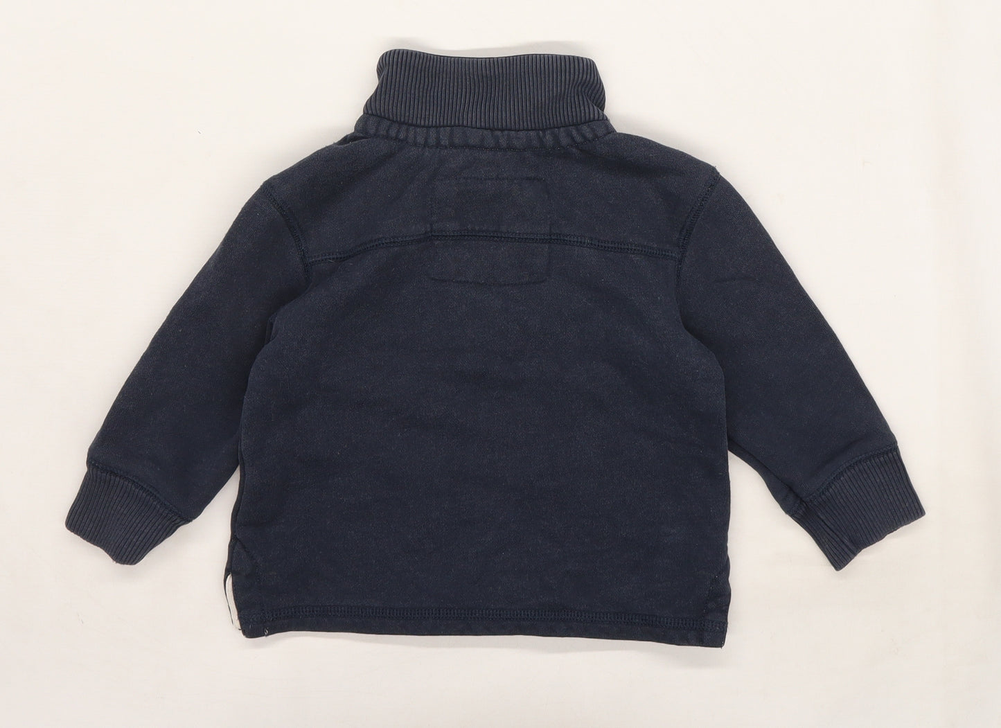 Mini Boden Boys Blue  Jersey Pullover Sweatshirt Size 2-3 Years