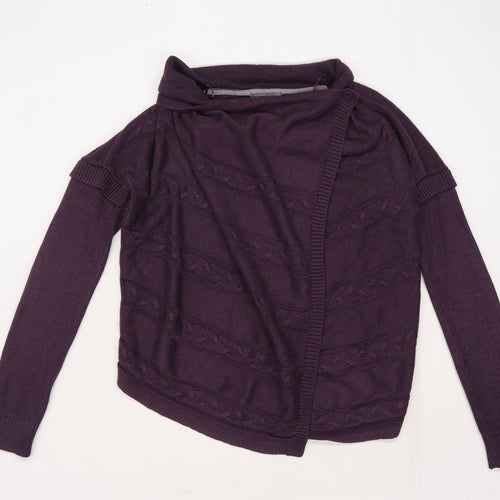 Per Una Womens Purple   Cardigan Jumper Size 8