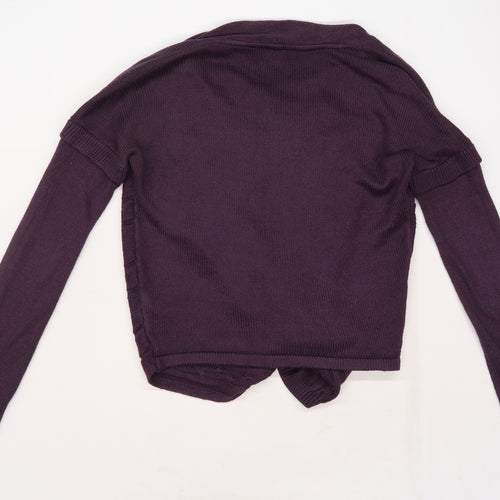 Per Una Womens Purple   Cardigan Jumper Size 8
