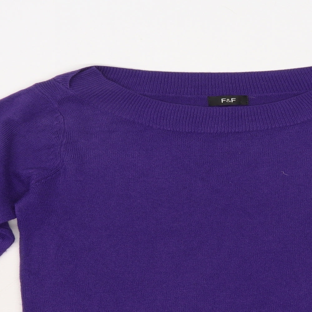 F&F Womens Purple   Pullover Jumper Size 12