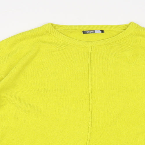 Pep & Co Womens Yellow   Pullover Jumper Size 12