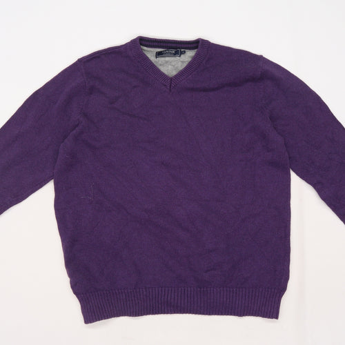 Maine Mens Purple   Pullover Jumper Size M