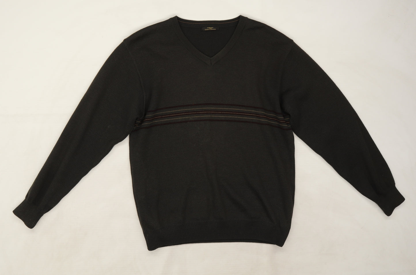 Marks and Spencer Mens Grey  Knit Pullover Jumper Size S