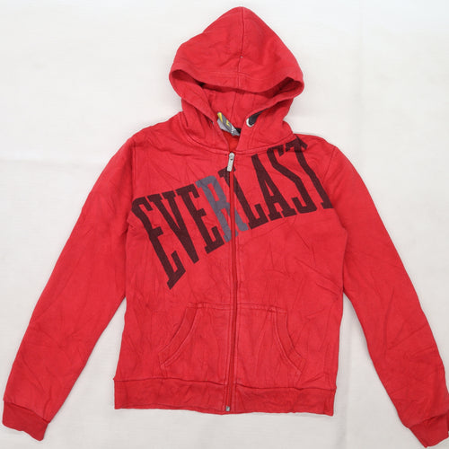 Everlast Boys Red  Jersey Full Zip Hoodie Size 13 Years