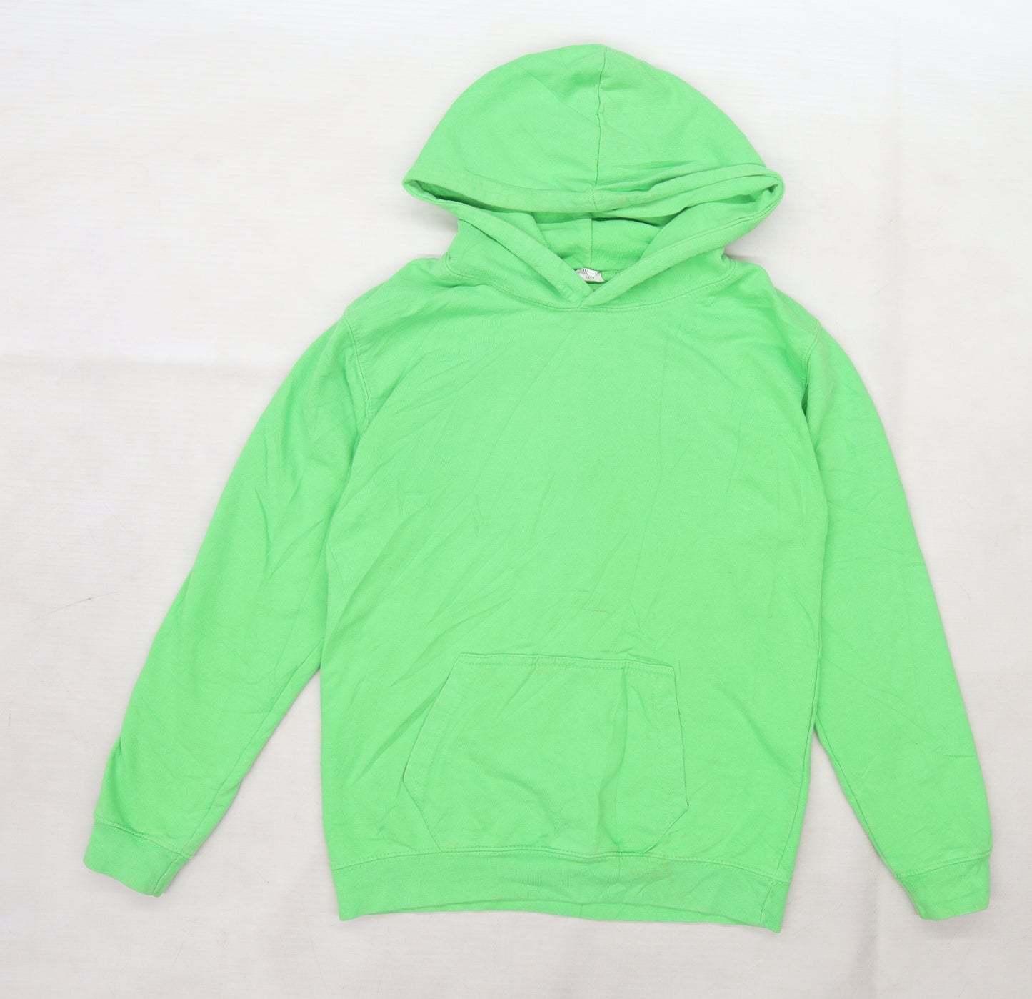 Awdis Boys Green  Jersey Pullover Hoodie Size 12-13 Years  - sailing