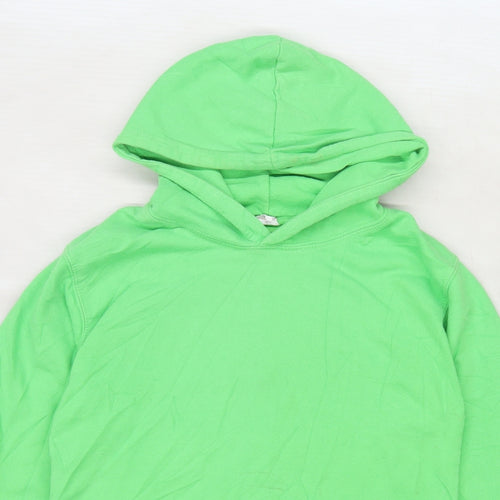 Awdis Boys Green  Jersey Pullover Hoodie Size 12-13 Years  - sailing