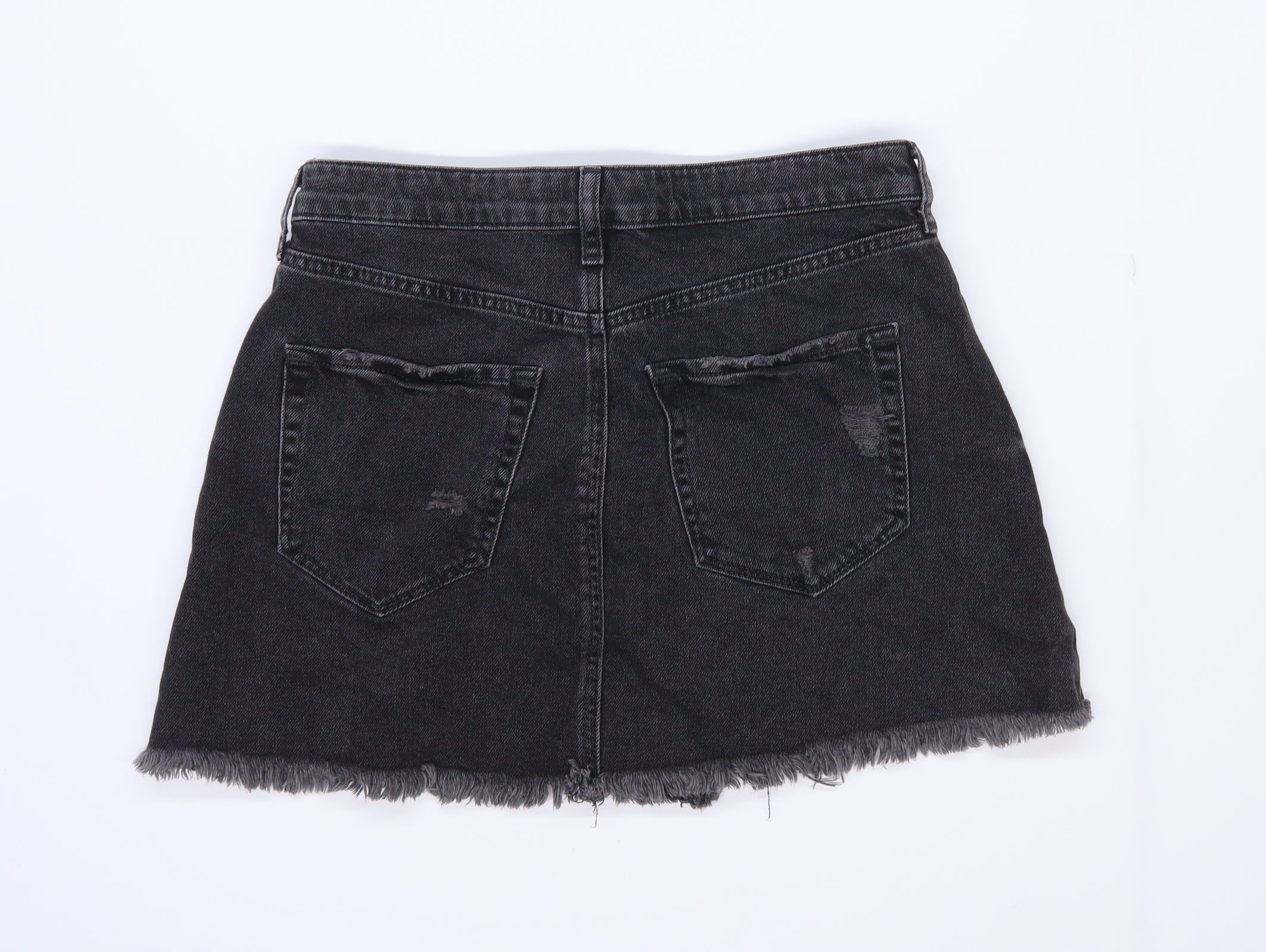 Black denim hotsell skirt size 10