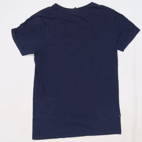 cropp Mens Blue Geometric   T-Shirt Size M