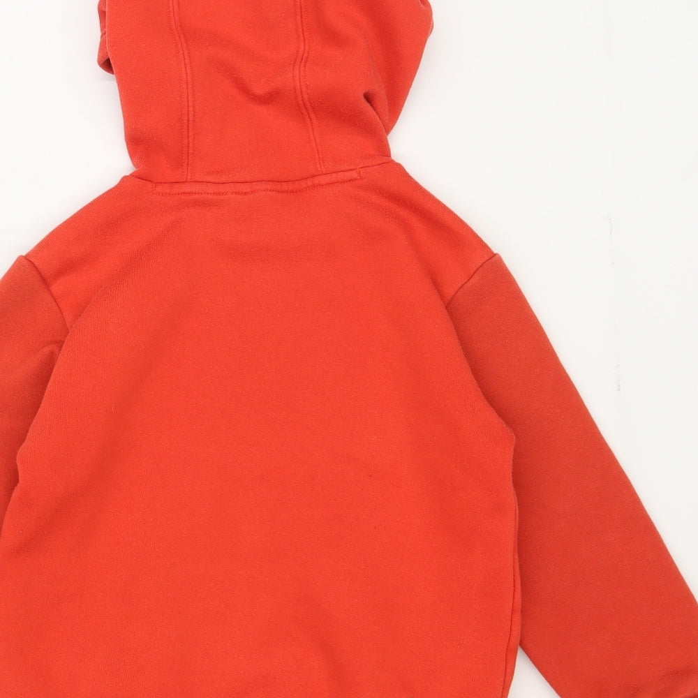 adidas Boys Red  Jersey Pullover Hoodie Size 5-6 Years