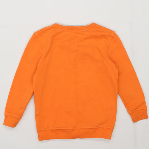 George Boys Orange  Jersey Pullover Sweatshirt Size 4-5 Years  - All the Fun