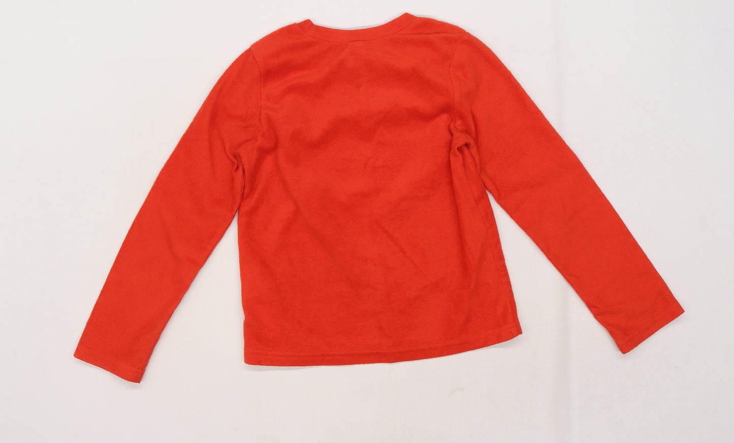 DECATHLON Boys Red  Fleece Pullover Sweatshirt Size 8 Years