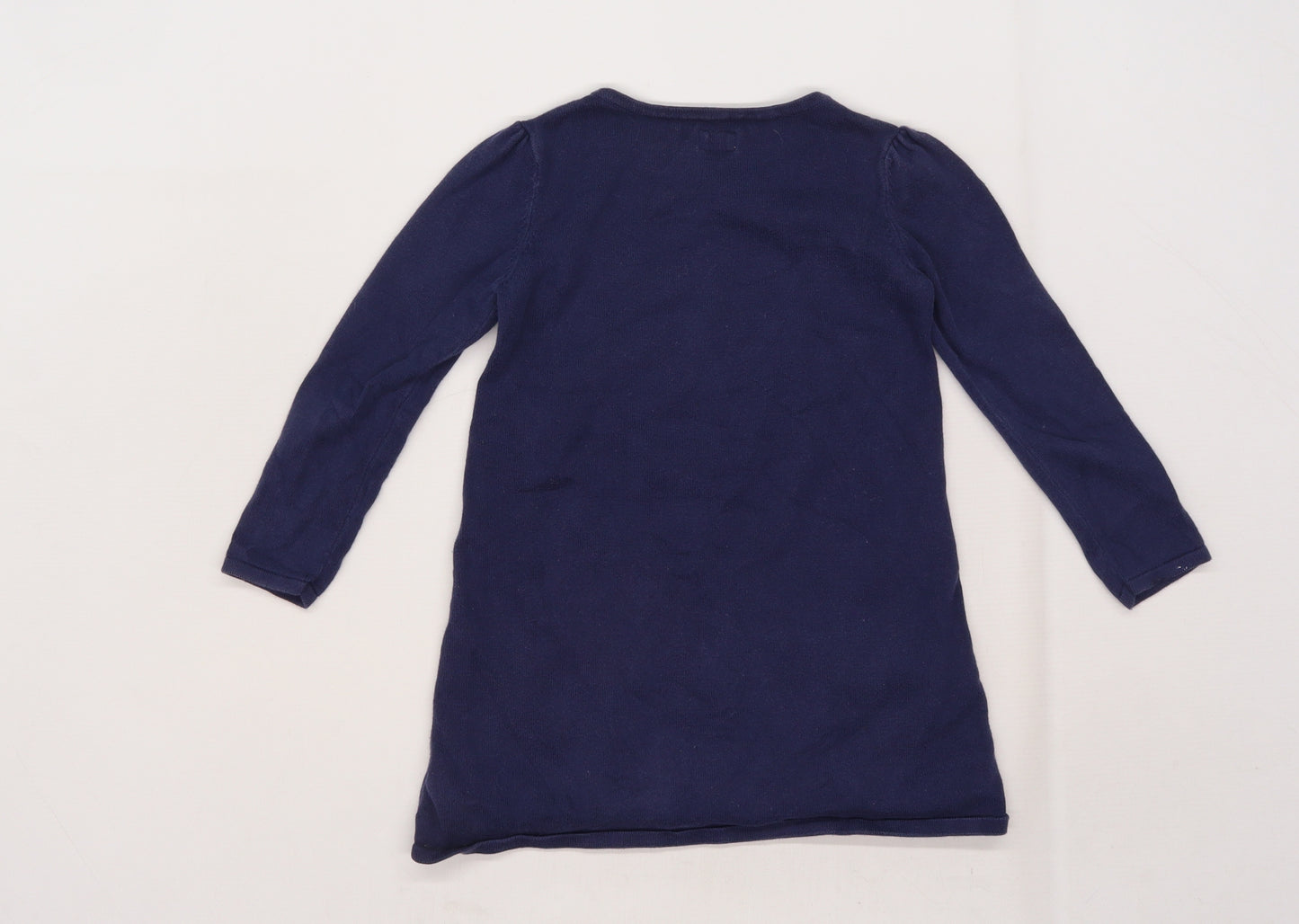 F&F Girls Blue   Pullover Jumper Size 4-5 Years  - Butterfly