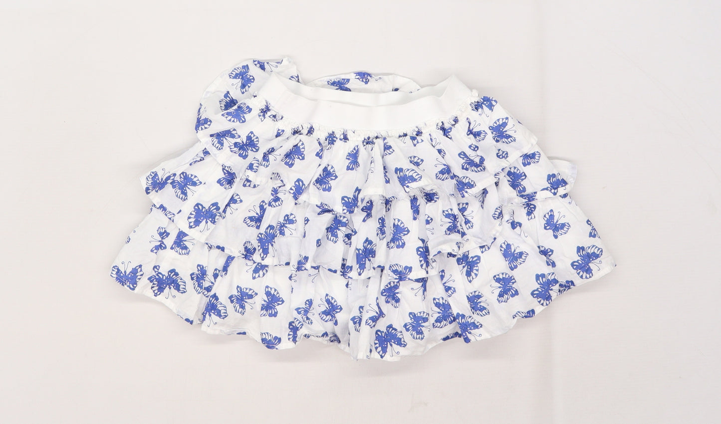 NEXT Girls White   Flare Skirt Size 6 Years - Butterfly