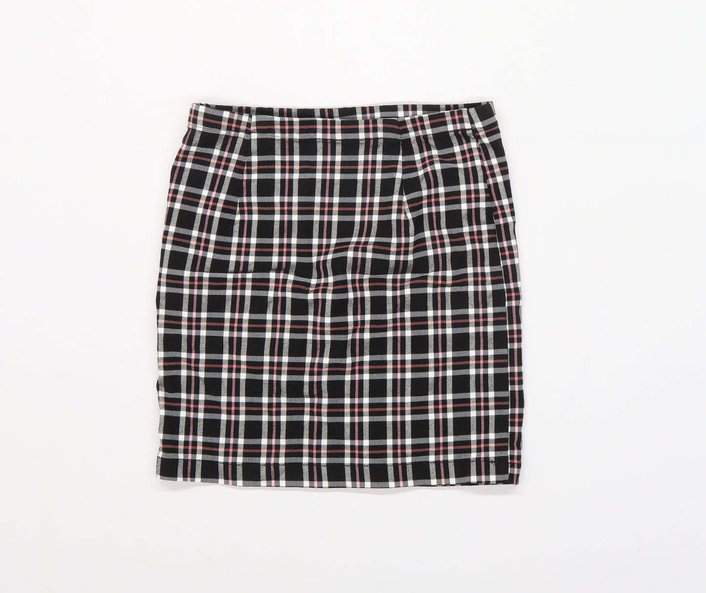 New Look Girls Black Check  Mini Skirt Size 10 Years