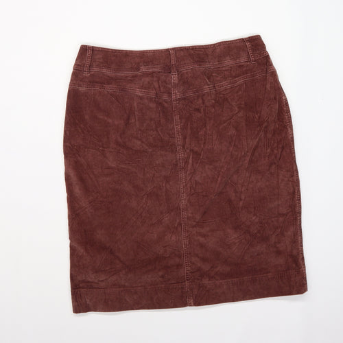 Poetry Womens Purple  Corduroy A-Line Skirt Size 14