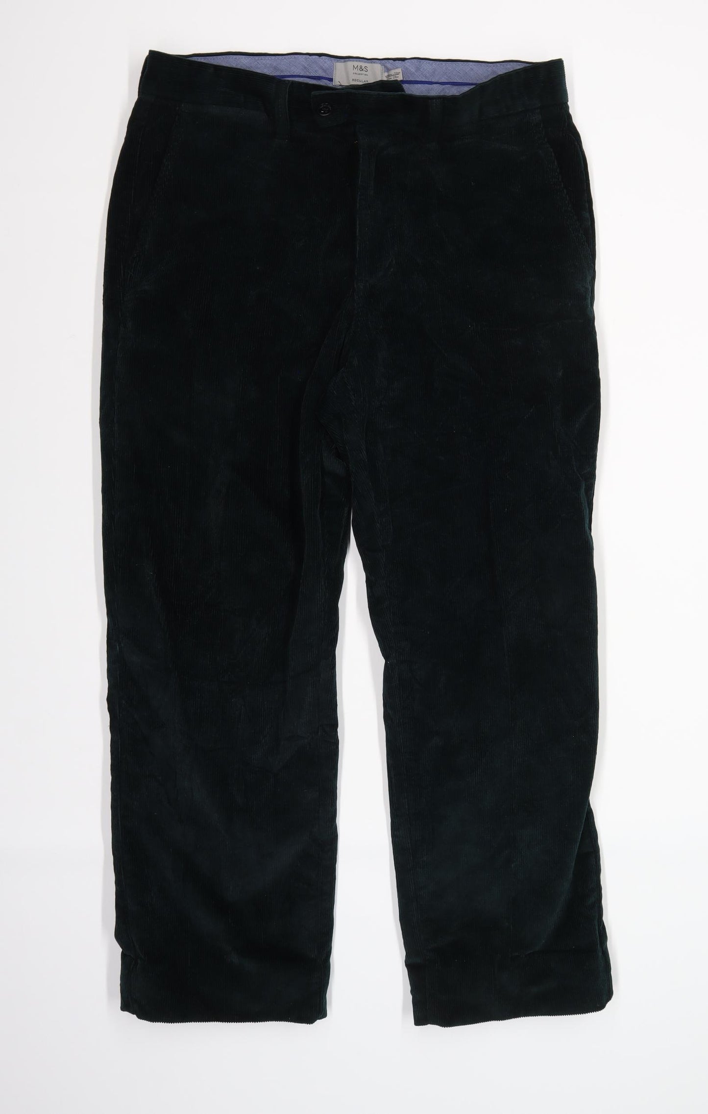 Marks and Spencer Mens Green  Corduroy Trousers   L29 in