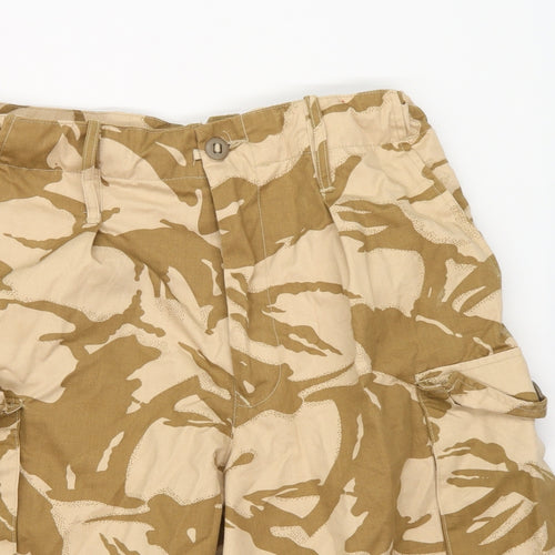 Preworn Mens Brown Camouflage Denim Cargo Shorts