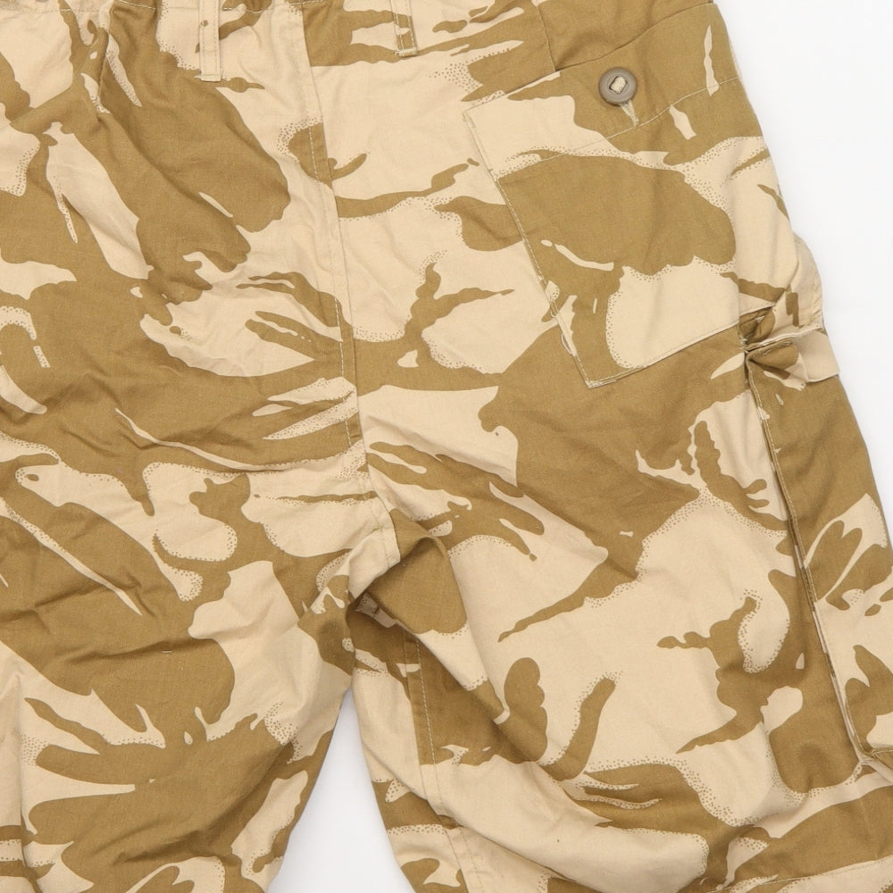 Preworn Mens Brown Camouflage Denim Cargo Shorts
