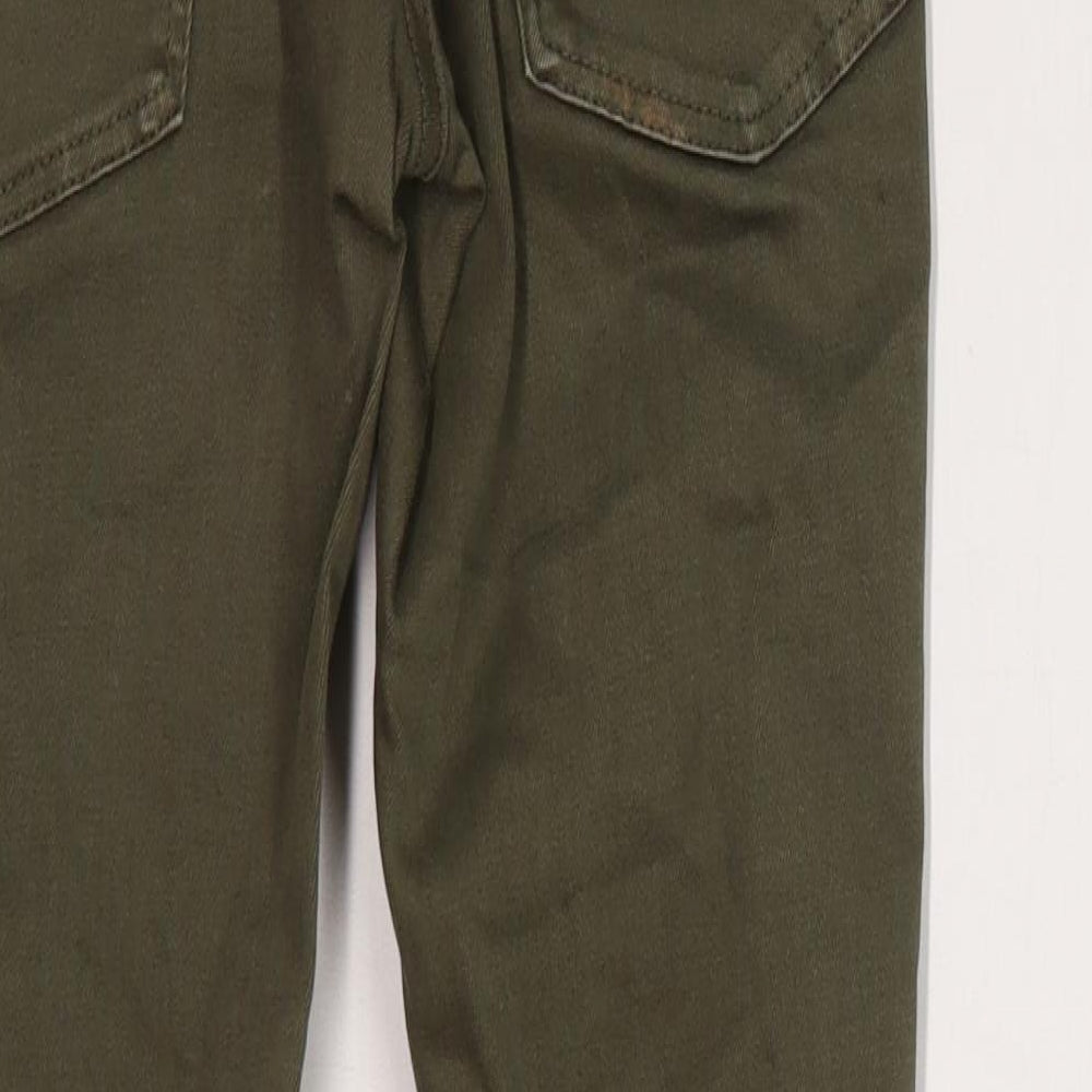 Teddy Smith Boys Green  Denim Straight Jeans Size 8 Years