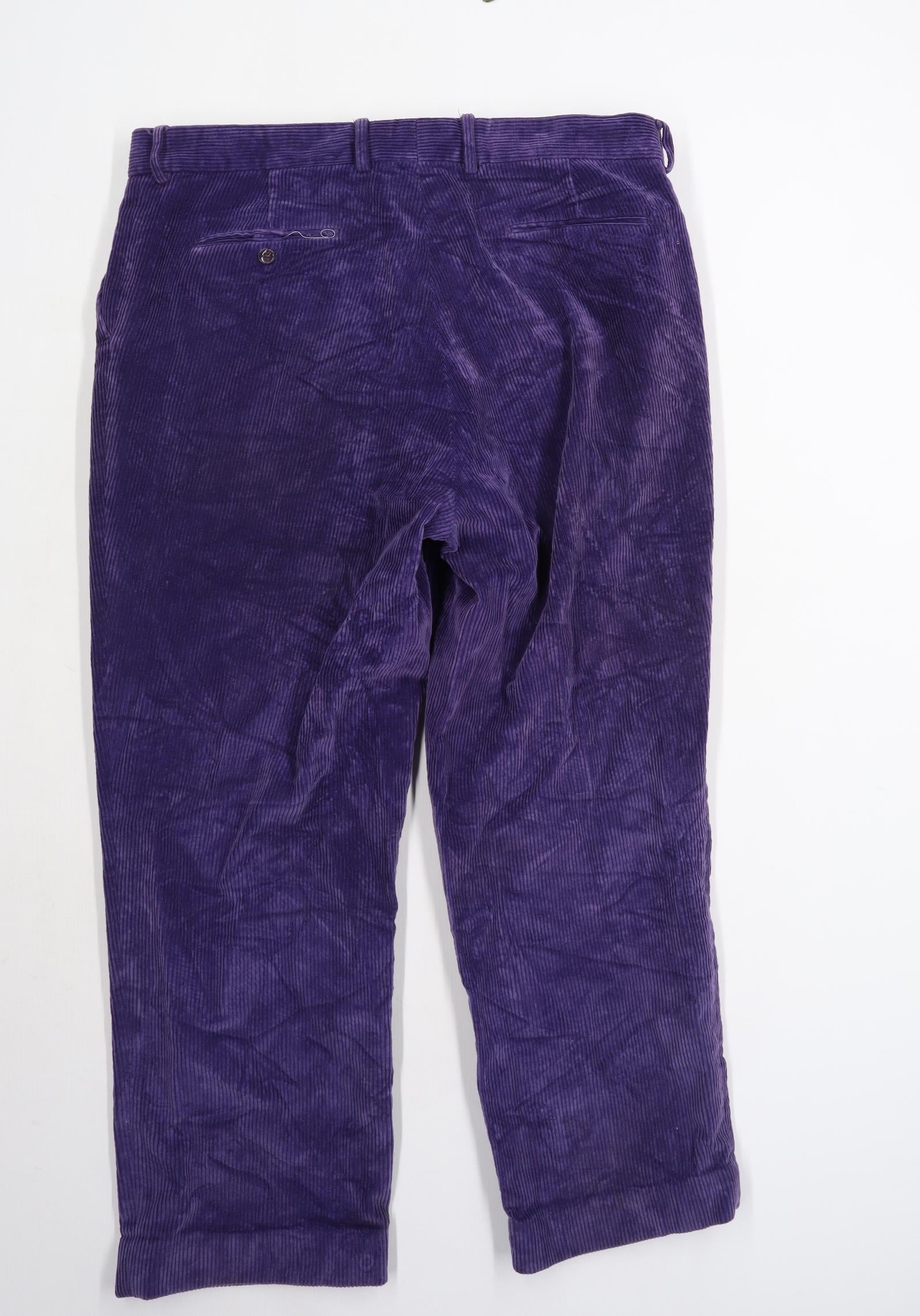 Palm Angels Corduroy Cargo Trousers in Purple for Men | Lyst