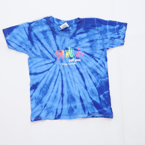 Gildan Boys Blue   Basic T-Shirt Size XS  - Tie Dye