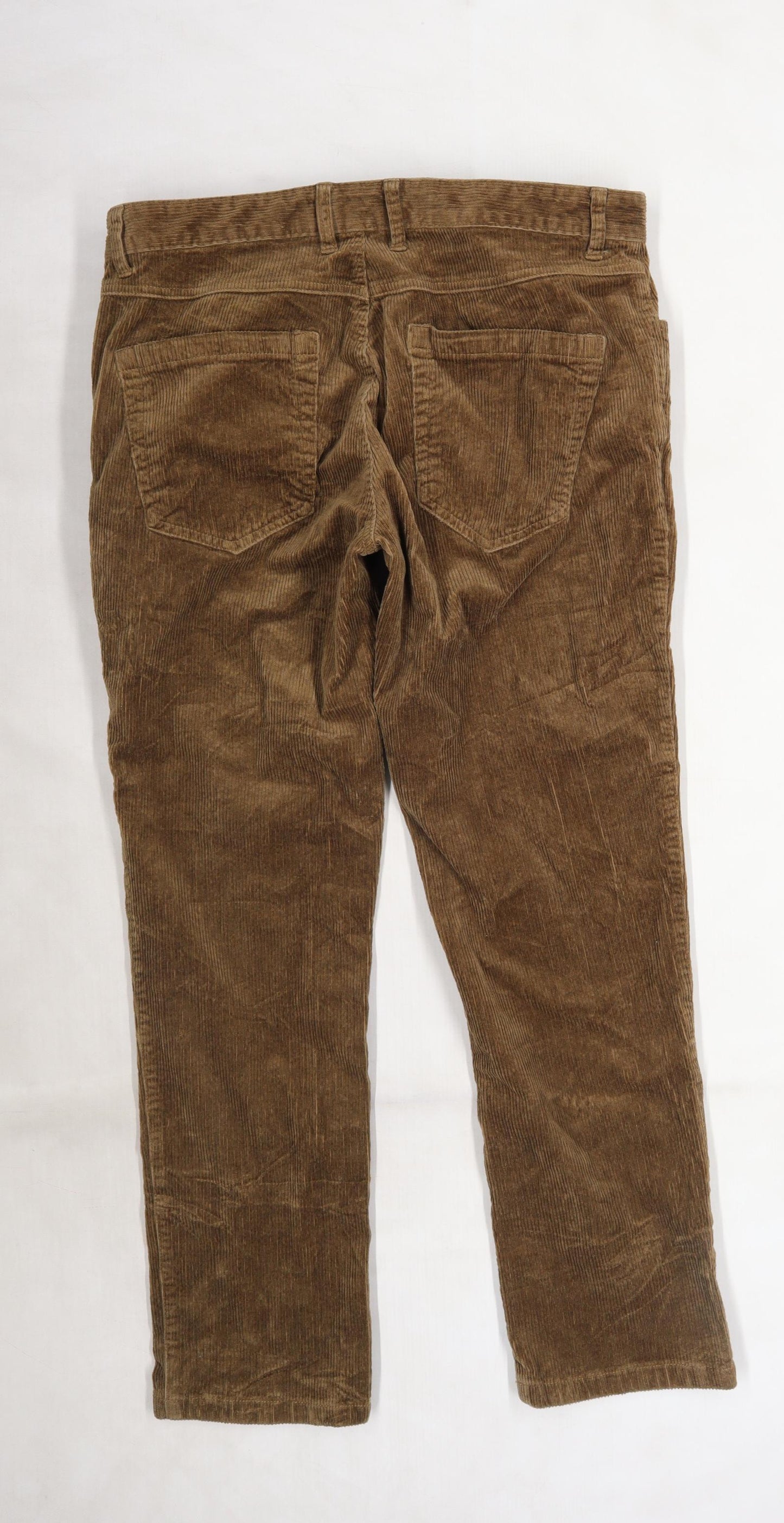 NEXT Mens Brown  Corduroy Straight Jeans Size 34 L28 in