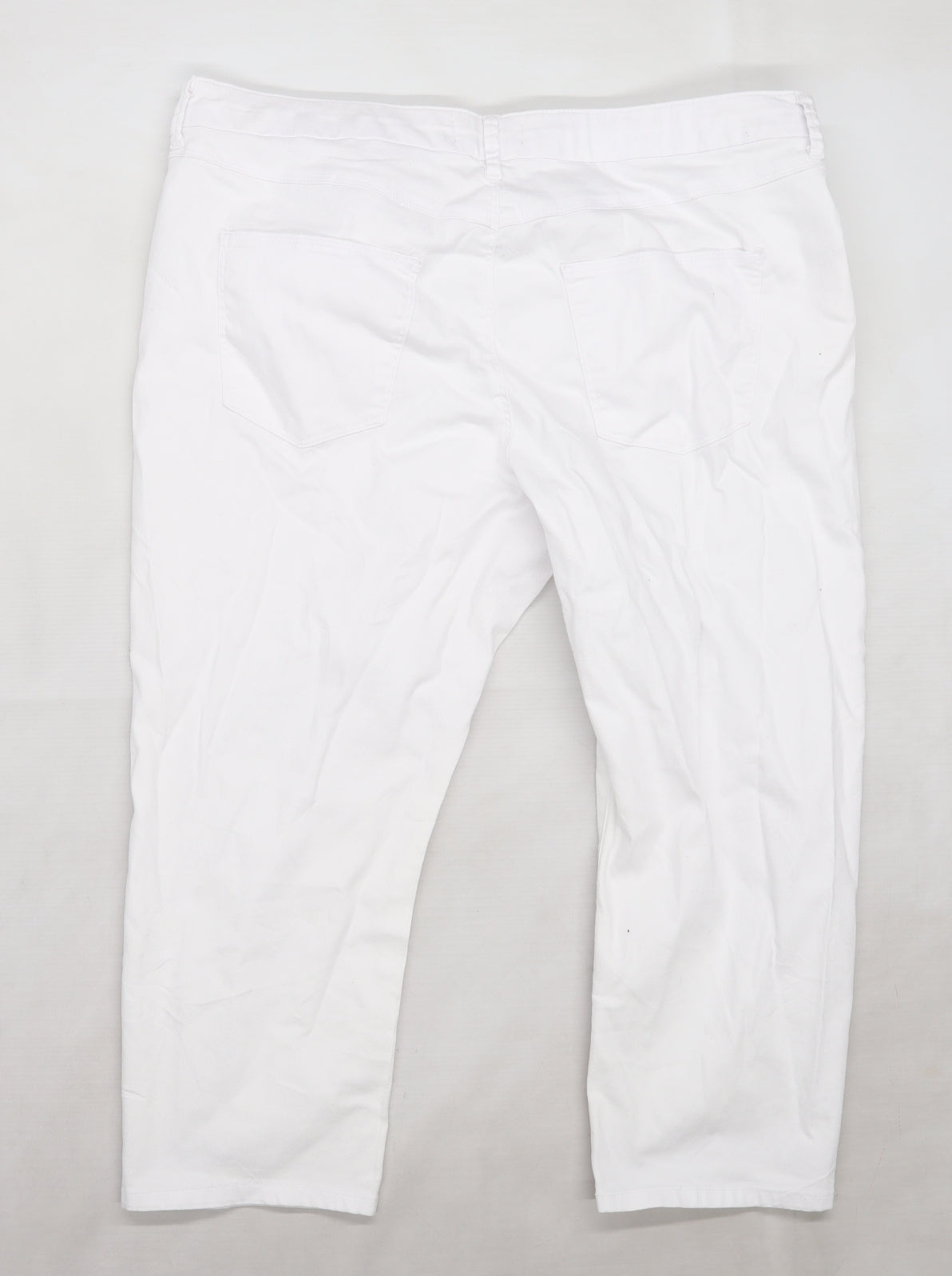 Marks and Spencer Womens White  Denim Cropped Jeans Size 20 L21 in