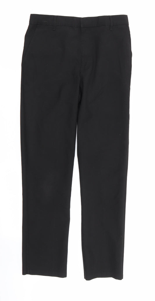 M&S Boys Black   Cargo Trousers Size 12-13 Years - school trousers