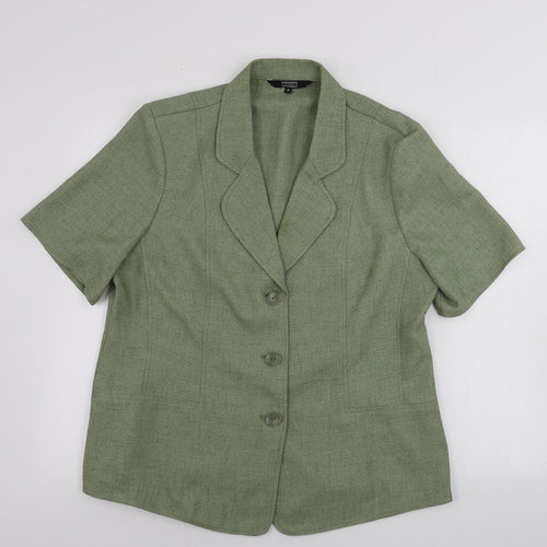 Debenhams Womens Green   Jacket Blazer Size 16