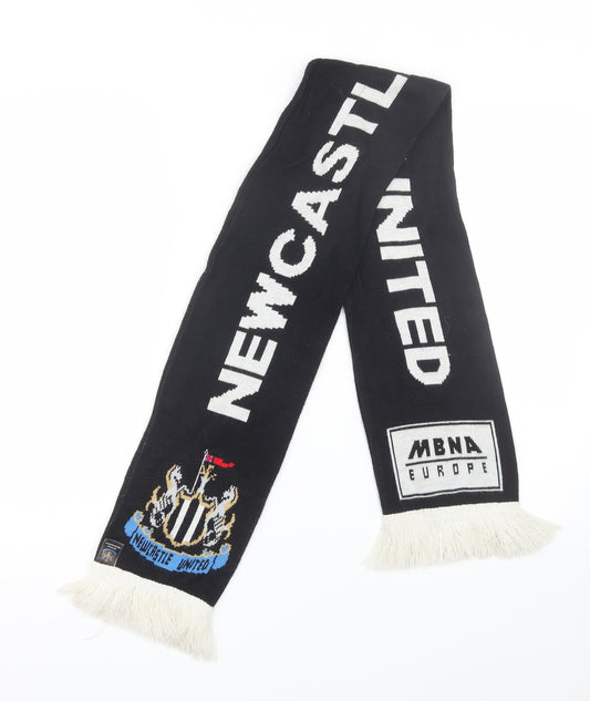 Newcastle United Unisex Black  Acrylic Scarf  One Size   - Newcastle United