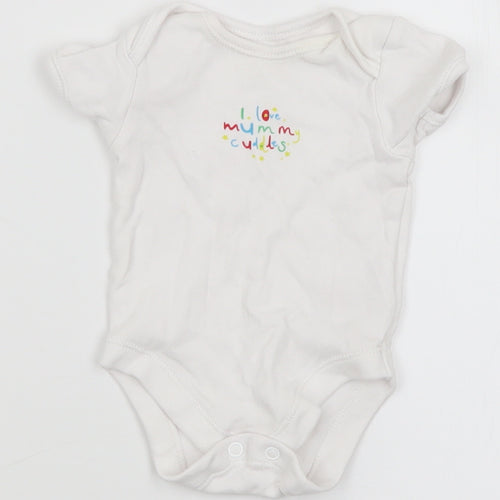 George Baby White  Cotton Romper One-Piece Size 0-3 Months   - I Love Mummy Cuddles