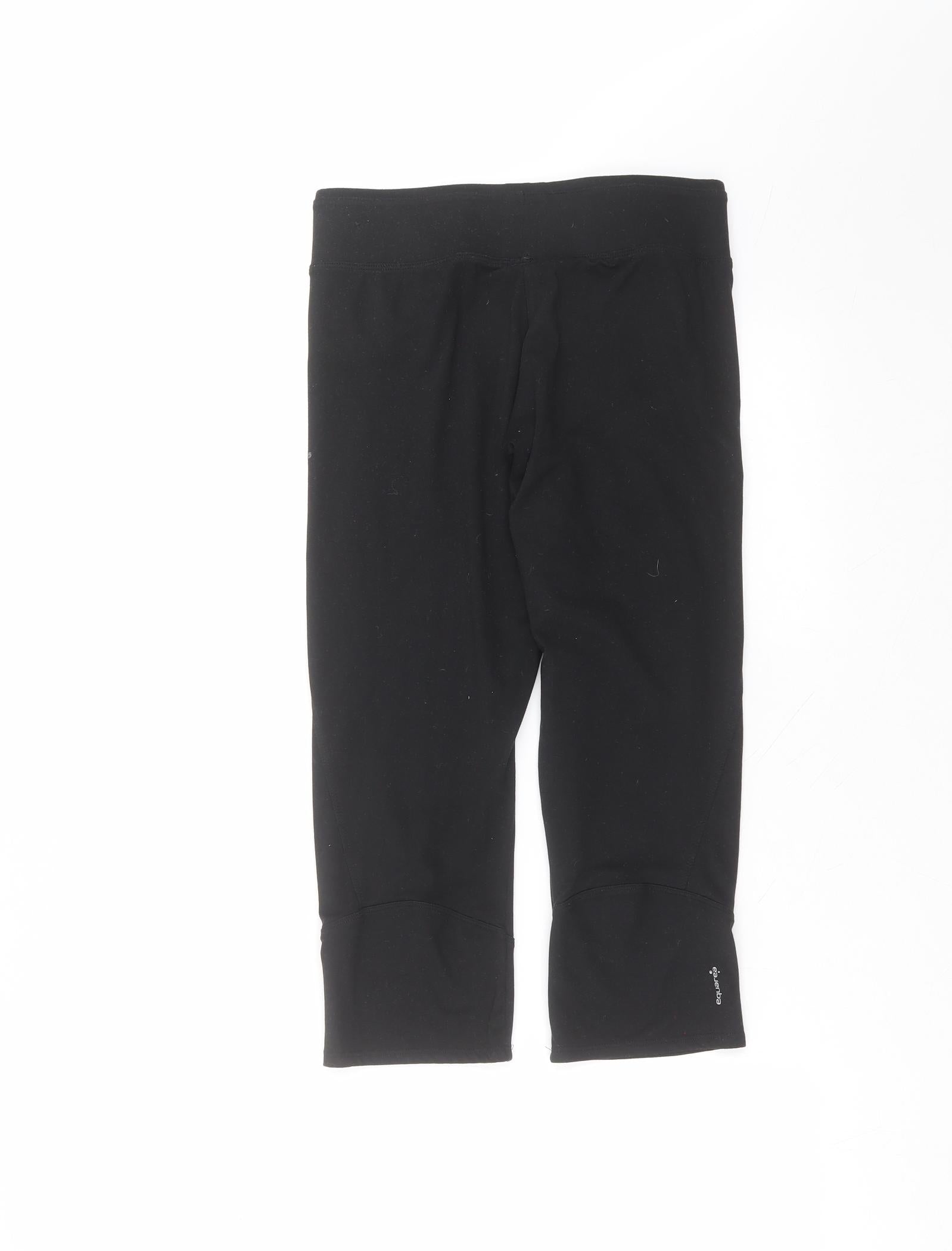 oxylane Womens Black Polyester Cropped Leggings Size S L22 in Regular – Preworn  Ltd